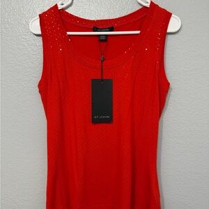 St. John Vibrant Red Tank Top